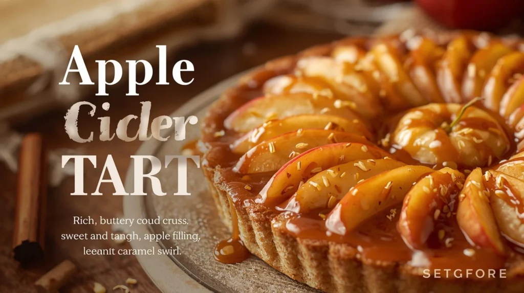 Apple Cider Caramel Tart